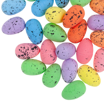 TG70489 JAJKA JAJECZKA WIELKANOCNE kolorowe 36szt NAKRAPIANE OZDOBNE DO KOSZYCZKA