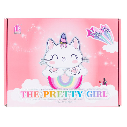 TG70498 ZESTAW KOSMETYKÓW DO MAKIJAŻU I STYLIZACJI PAZNOKCI TOREBKA CIENIE SZMINKA