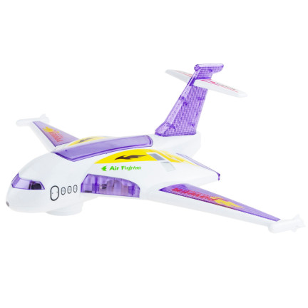 TG71057 SAMOLOT JEŻDŻĄCY INTERAKTYWNY ŚWIECĄCY LED GRAJĄCY DLA DZIECI Z DŹWIĘKIEM