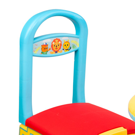 TG71061 JEŹDZIK PCHACZ INTERAKTYWNY LOKOMOTYWA CIUCHCIA Z DŹWIĘKAMI SCHOWEK POCIĄG