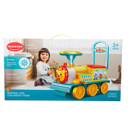 TG71061 JEŹDZIK PCHACZ INTERAKTYWNY LOKOMOTYWA CIUCHCIA Z DŹWIĘKAMI SCHOWEK POCIĄG