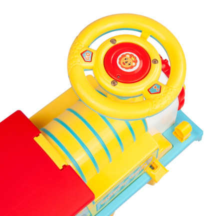 TG71061 JEŹDZIK PCHACZ INTERAKTYWNY LOKOMOTYWA CIUCHCIA Z DŹWIĘKAMI SCHOWEK POCIĄG