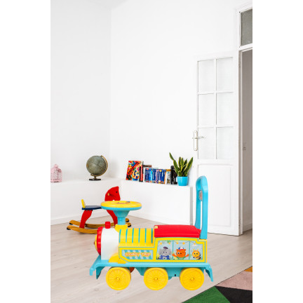 TG71061 JEŹDZIK PCHACZ INTERAKTYWNY LOKOMOTYWA CIUCHCIA Z DŹWIĘKAMI SCHOWEK POCIĄG