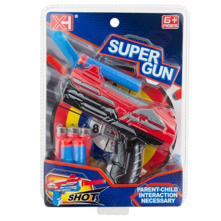 TG71062 PISTOLET NA STRZAŁKI N-STRIKE NABOJAMI WYRZUTNIA STRZAŁEK PIANKA PRZYSSAWKA NERF