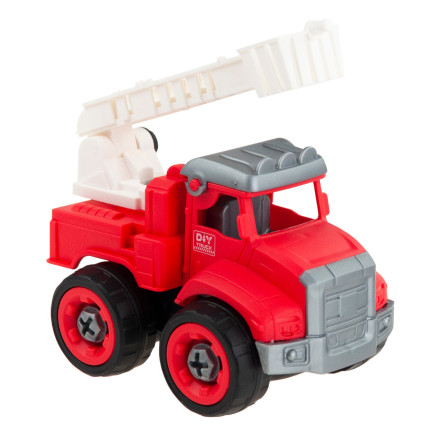 TG71069 MAŁY STRAŻAK ZESTAW MAŁEGO STRAŻAKA POJAZDY AUTKA WÓZ AKCESORIA HEŁM 4 W 1