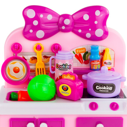 TG71072 KUCHNIA DLA DZIECI ZLEW PALNIK GARNEK ZESTAW KUCHENNY Z AKCESORIAMI