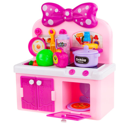 TG71072 KUCHNIA DLA DZIECI ZLEW PALNIK GARNEK ZESTAW KUCHENNY Z AKCESORIAMI