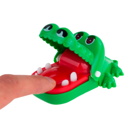 TG71075 GRA MINI KROKODYL KAJMAN CHORY ZĄBEK U DENTYSTY ZRĘCZNOŚCIOWA na PREZENT