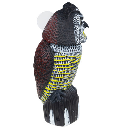 TG71078 ODSTRASZACZ PTAKÓW MYSZY SOWA Z RUCHOMĄ GŁOWĄ REALISTYCZNA SOWA