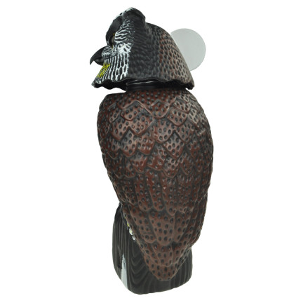 TG71078 ODSTRASZACZ PTAKÓW MYSZY SOWA Z RUCHOMĄ GŁOWĄ REALISTYCZNA SOWA