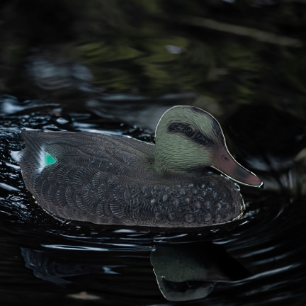 TG71079 PLASTIKOWA KACZKA KRZYŻÓWKA OUTDOOR PŁYWAJĄCA OZDOBA REALISTYCZNA