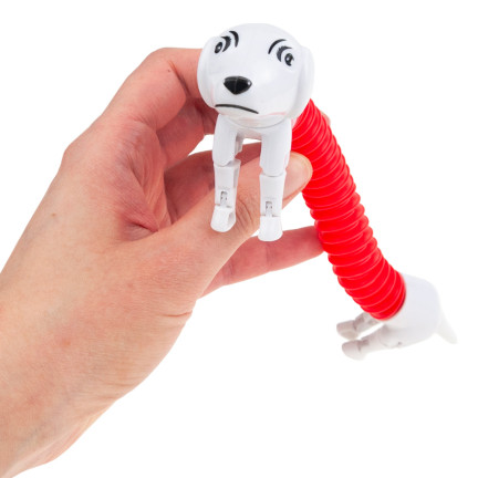 TG71095 PIES JAMNIK PIESEK DO ROZCIĄGANIA ANTYSTRESOWY UPOKAJAJĄCY POP TUBE ROZCIĄGLIWA ZABAWKA SPRĘŻYNA