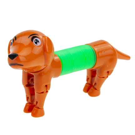 TG71095 PIES JAMNIK PIESEK DO ROZCIĄGANIA ANTYSTRESOWY UPOKAJAJĄCY POP TUBE ROZCIĄGLIWA ZABAWKA SPRĘŻYNA