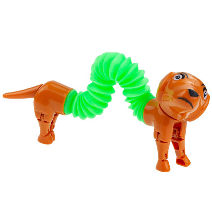 TG71095 PIES JAMNIK PIESEK DO ROZCIĄGANIA ANTYSTRESOWY UPOKAJAJĄCY POP TUBE ROZCIĄGLIWA ZABAWKA SPRĘŻYNA