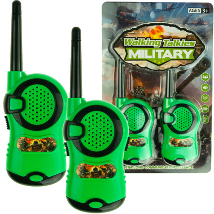 TG71168-NEW ZESTAW WALKIE TALKIE MILITARY KRÓTKOFALÓWKA DLA DZIECI WOJSKO