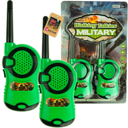 TG71168-NEW ZESTAW WALKIE TALKIE MILITARY KRÓTKOFALÓWKA DLA DZIECI WOJSKO