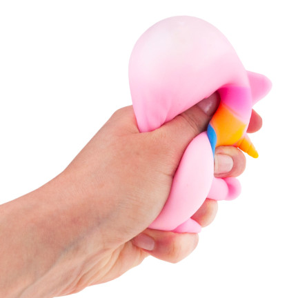 TG71174  GNIOTEK SQUEEZE ZABAWKA ANTYSTRESOWA JEDNOROŻEC TĘCZOWY SENSORYCZNY SQUISHY