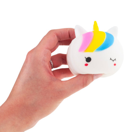 TG71174  GNIOTEK SQUEEZE ZABAWKA ANTYSTRESOWA JEDNOROŻEC TĘCZOWY SENSORYCZNY SQUISHY