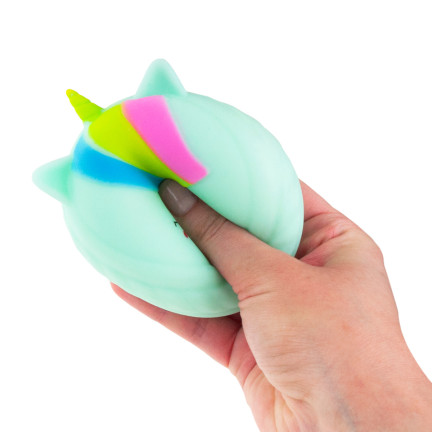 TG71174  GNIOTEK SQUEEZE ZABAWKA ANTYSTRESOWA JEDNOROŻEC TĘCZOWY SENSORYCZNY SQUISHY