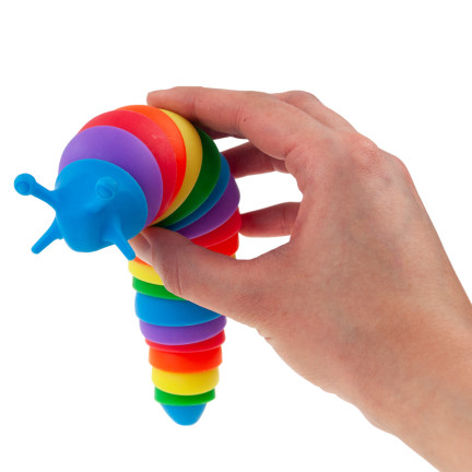 TG71182 GĄSIENICA ANTYSTRESOWA ROBAK ŚLIMAK SENSORYCZNY ANTYSTRESOWY FINGER SLUG