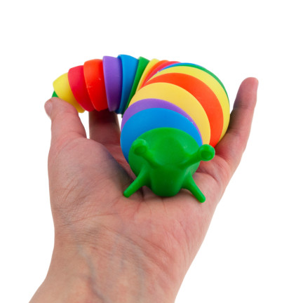 TG71182 GĄSIENICA ANTYSTRESOWA ROBAK ŚLIMAK SENSORYCZNY ANTYSTRESOWY FINGER SLUG