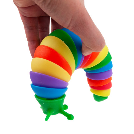 TG71182 GĄSIENICA ANTYSTRESOWA ROBAK ŚLIMAK SENSORYCZNY ANTYSTRESOWY FINGER SLUG