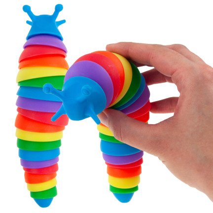 TG71182 GĄSIENICA ANTYSTRESOWA ROBAK ŚLIMAK SENSORYCZNY ANTYSTRESOWY FINGER SLUG