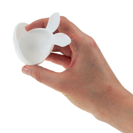 TG71183-1 JAJKA JAJA WIELKANOCNE ZAJĄCZKI Z USZAMI SKŁADANE PLASTIKOWE OZDOBNE 8SZT