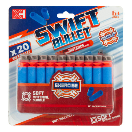 TG71192 20szt NABOJE NERF PRZYSSAWKA STRZAŁKI POCISKI DO WYRZUTNI PISTOLETU NERFA