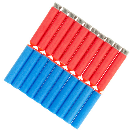 TG71192 20szt NABOJE NERF PRZYSSAWKA STRZAŁKI POCISKI DO WYRZUTNI PISTOLETU NERFA