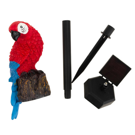 TG71280 LAMPA SOLARNA PAPUGA WBIJANA LAMPKA OGRODOWA LED CZUJNIK ZMIERZCHU SOLAR