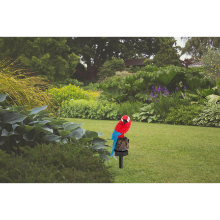 TG71280 LAMPA SOLARNA PAPUGA WBIJANA LAMPKA OGRODOWA LED CZUJNIK ZMIERZCHU SOLAR