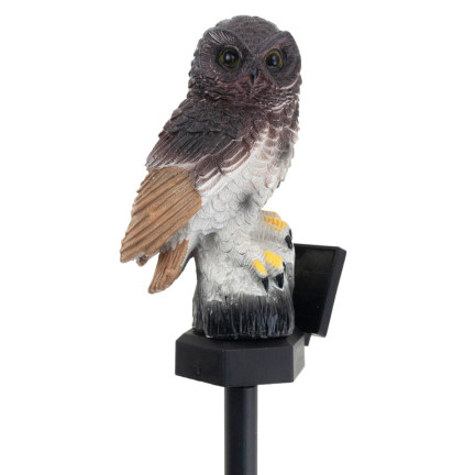 TG71281 LAMPA SOLARNA SOWA LED OGRODOWA DUŻA LAMPKA WBIJANA DEKORACJA DO OGRODU