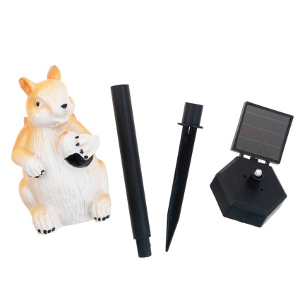 TG71282 LAMPA SOLARNA WIEWIÓRKA WBIJANA LAMPKA OGRODOWA LED CZUJNIK ZMIERZCHU SOLAR