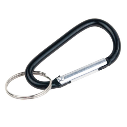 TG71292 BRELOK KARABIŃCZYK KARABINEK DO KLUCZY BRELOCZEK Z KÓŁECZKIEM METALOWE