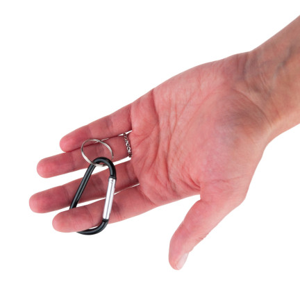 TG71292 BRELOK KARABIŃCZYK KARABINEK DO KLUCZY BRELOCZEK Z KÓŁECZKIEM METALOWE