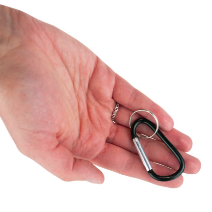 TG71292 BRELOK KARABIŃCZYK KARABINEK DO KLUCZY BRELOCZEK Z KÓŁECZKIEM METALOWE