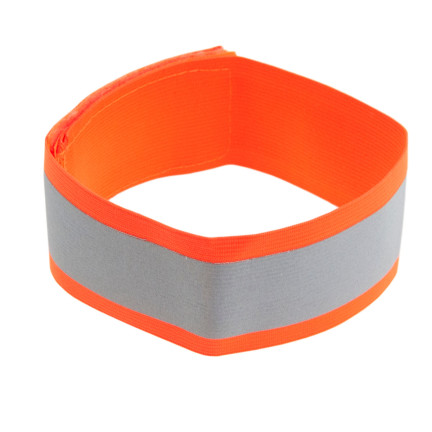 TG71299-2 POMARAŃCZOWA OPASKA ODBLASKOWA DO BIEGANIA NA ROWER NA RĘKĘ RAMIĘ RZEP