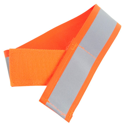TG71299-2 POMARAŃCZOWA OPASKA ODBLASKOWA DO BIEGANIA NA ROWER NA RĘKĘ RAMIĘ RZEP