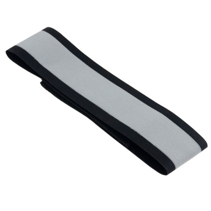 TG71299-3 CZARNA OPASKA ODBLASKOWA DO BIEGANIA NA ROWER NA RĘKĘ RAMIĘ RZEP BHP