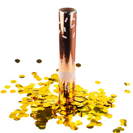 TG71317 KONFETTI ZŁOTE TUBA STRZELAJĄCA NA ŚLUB ZARĘCZYNY WALENTYNKI WESELE