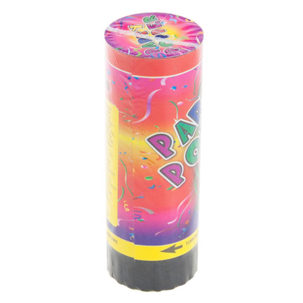 TG71346 MINI TUBA STRZELAJĄCA KONFETTI W TUBIE KOLOROWE PARTY NA IMPREZĘ 11CM