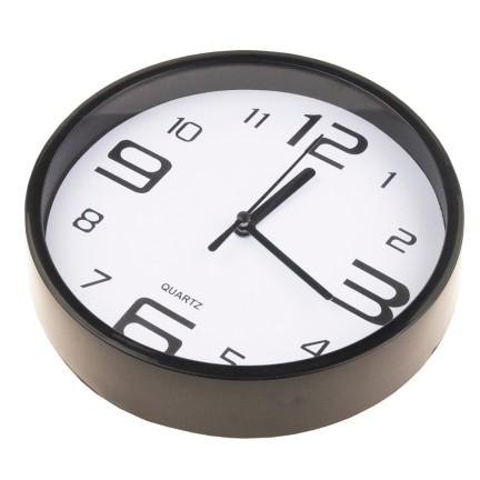 TG71354 ZEGAR ŚCIENNY CZYTELNY SEKUNDNIK STYLOWY GRUBY DO SALONU KUCHNI AA R6