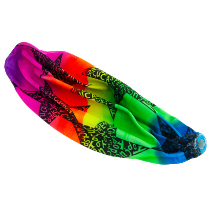 TG71357 PIŁKA GUMOWA KOLOROWA GWIAZDKI TĘCZOWA DLA DZIECI DO DOMU NA ZEWNĄTRZ