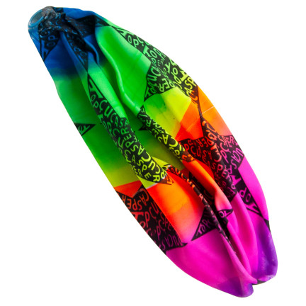 TG71357 PIŁKA GUMOWA KOLOROWA GWIAZDKI TĘCZOWA DLA DZIECI DO DOMU NA ZEWNĄTRZ