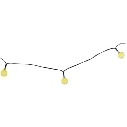Girlanda solarna, lampki solarne, ciepłe białe, łańcuch 20led, 5m