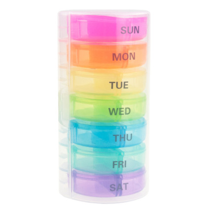 TG71402 POJEMNIK KASETKA NA LEKI TABLETKI PUDEŁKO ORGANIZER 7 DNI TYDZIEŃ DZIEŃ NOC 14 PRZEGRÓDEK
