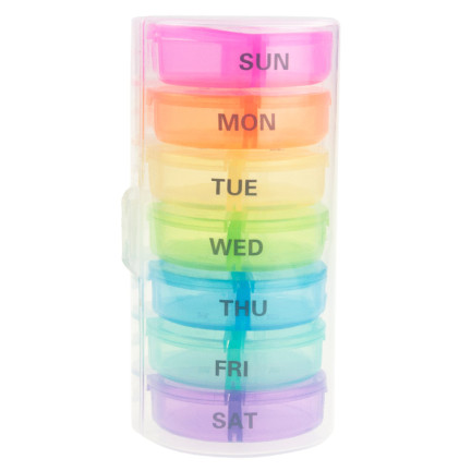 TG71402 POJEMNIK KASETKA NA LEKI TABLETKI PUDEŁKO ORGANIZER 7 DNI TYDZIEŃ DZIEŃ NOC 14 PRZEGRÓDEK