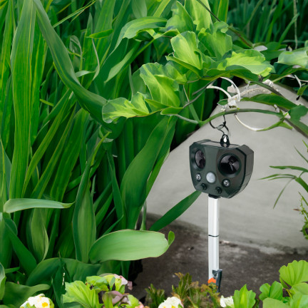 TG71405 PROFESJONALNY ODSTRASZACZ ZWIERZĄT KOTÓW PSÓW PTAKÓW myszy szczurów SOLARNY