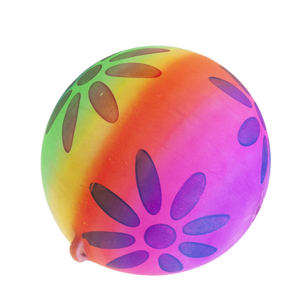 TG71991 KOLOROWA PIŁKA NA SPRĘŻYNIE GUMOWA DMUCHANA MIĘKKA NA SZNURKU TRENINGOWA